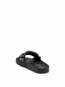 Camuto Shoes Stazee Flat Slide In Black