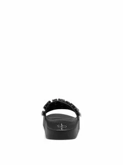 Camuto Shoes Stazee Flat Slide In Black