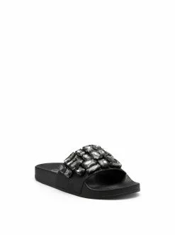 Camuto Shoes Stazee Flat Slide In Black