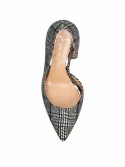 Camuto Prizma D'Orsay Pump In Grey Plaid Shoes 11 Camuto Prizma D'Orsay Pump In Grey Plaid Shoes
