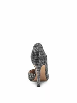 Camuto Prizma D'Orsay Pump In Grey Plaid Shoes 8 Camuto Prizma D'Orsay Pump In Grey Plaid Shoes