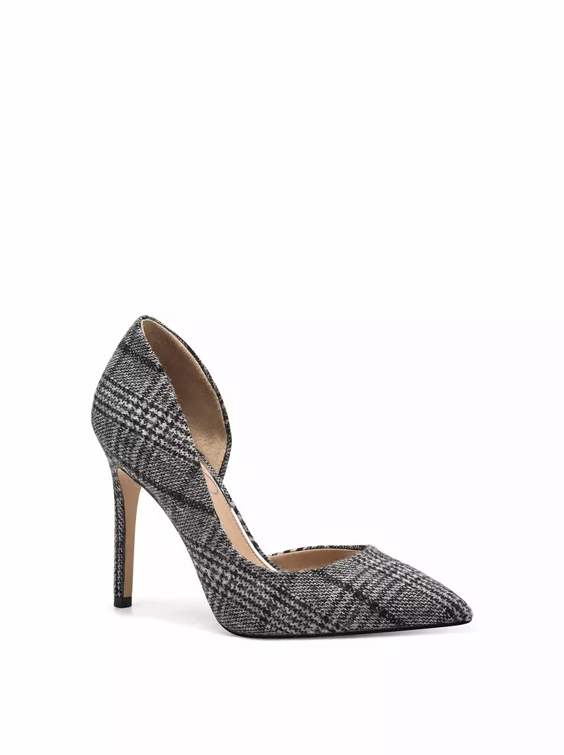Camuto Prizma D'Orsay Pump In Grey Plaid Shoes 5 Camuto Prizma D'Orsay Pump In Grey Plaid Shoes