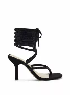 Camuto Kelsa High Heel Sandal In Black Sparkle Shoes