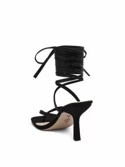 Camuto Kelsa High Heel Sandal In Black Sparkle Shoes
