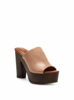 Camuto Shoes Shelbie Platform Slide In Natural