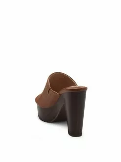 Camuto Shelbie Platform Slide In Caramel Shoes