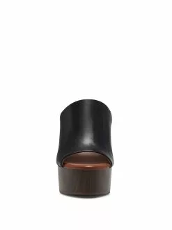 Camuto Shoes Shelbie Platform Slide In Black