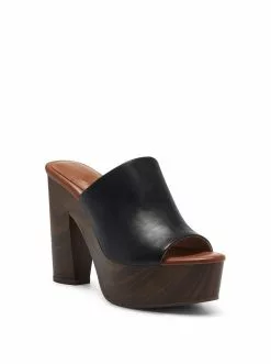 Camuto Shoes Shelbie Platform Slide In Black