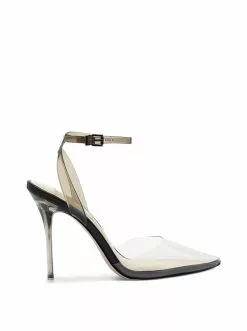 Camuto Shoes Pirrie High Heel In Clear & Black