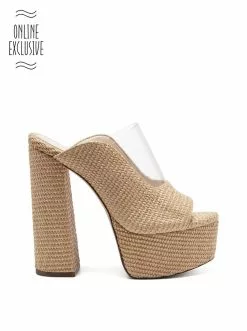 Camuto Annalyn Platform Slide In Natural