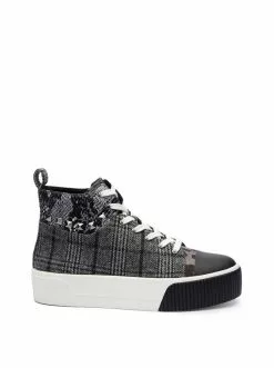 Camuto Shoes Emiliya Platform Sneaker In Plaid