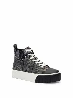 Camuto Shoes Emiliya Platform Sneaker In Plaid